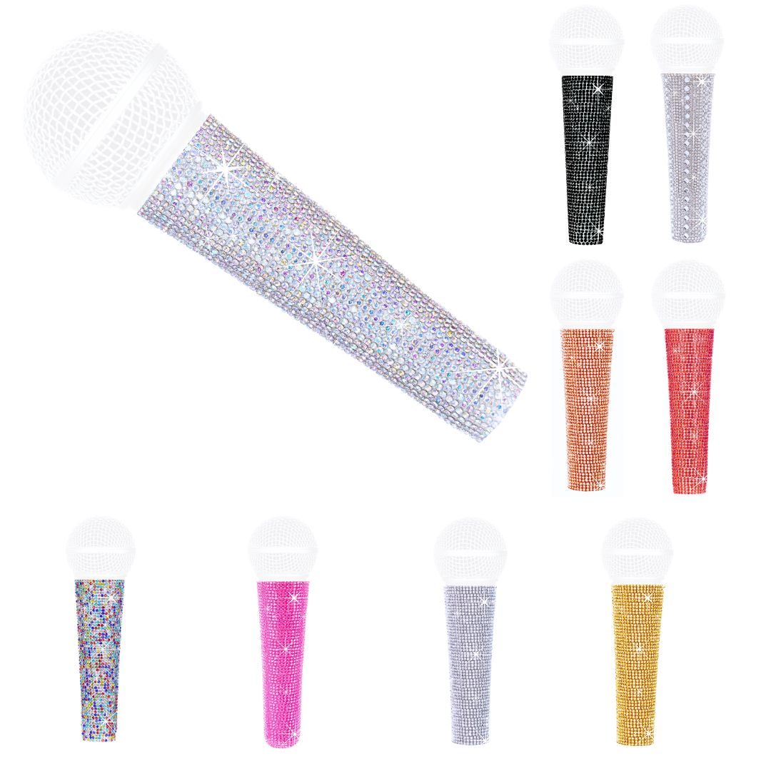 Shure Mic Mv7 - Universele microfoonhandgreep Crystal Sleeve Cover Decor