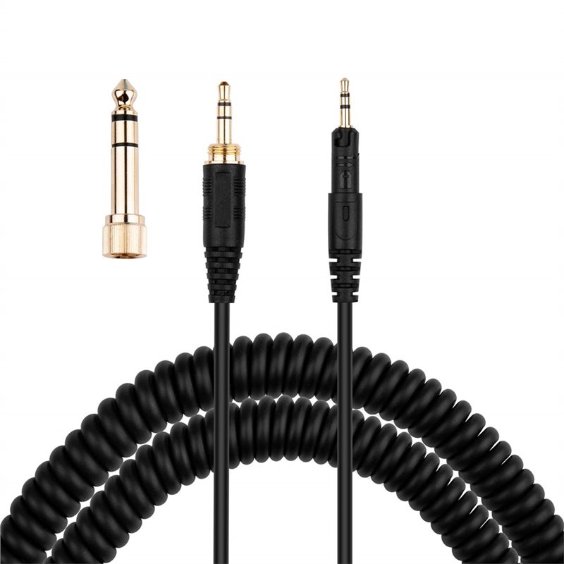 Audio Technica Headphone Ath-M50X - AB33-ATH-M50x kabel, opgerolde AUX-kabel vervanging voor