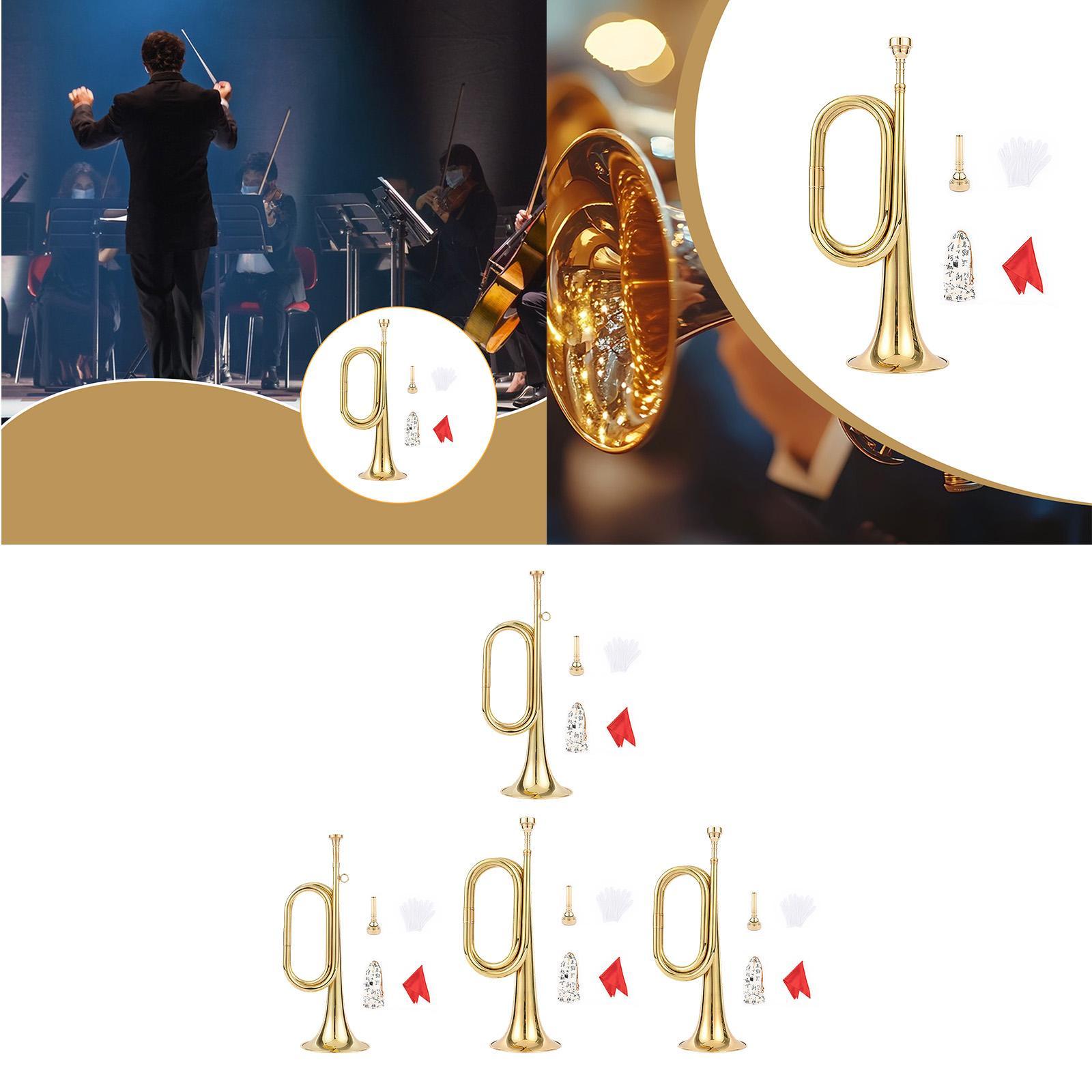 Blazende bugel, messing trompe - Musical Instrument Bugle recensie en prijs