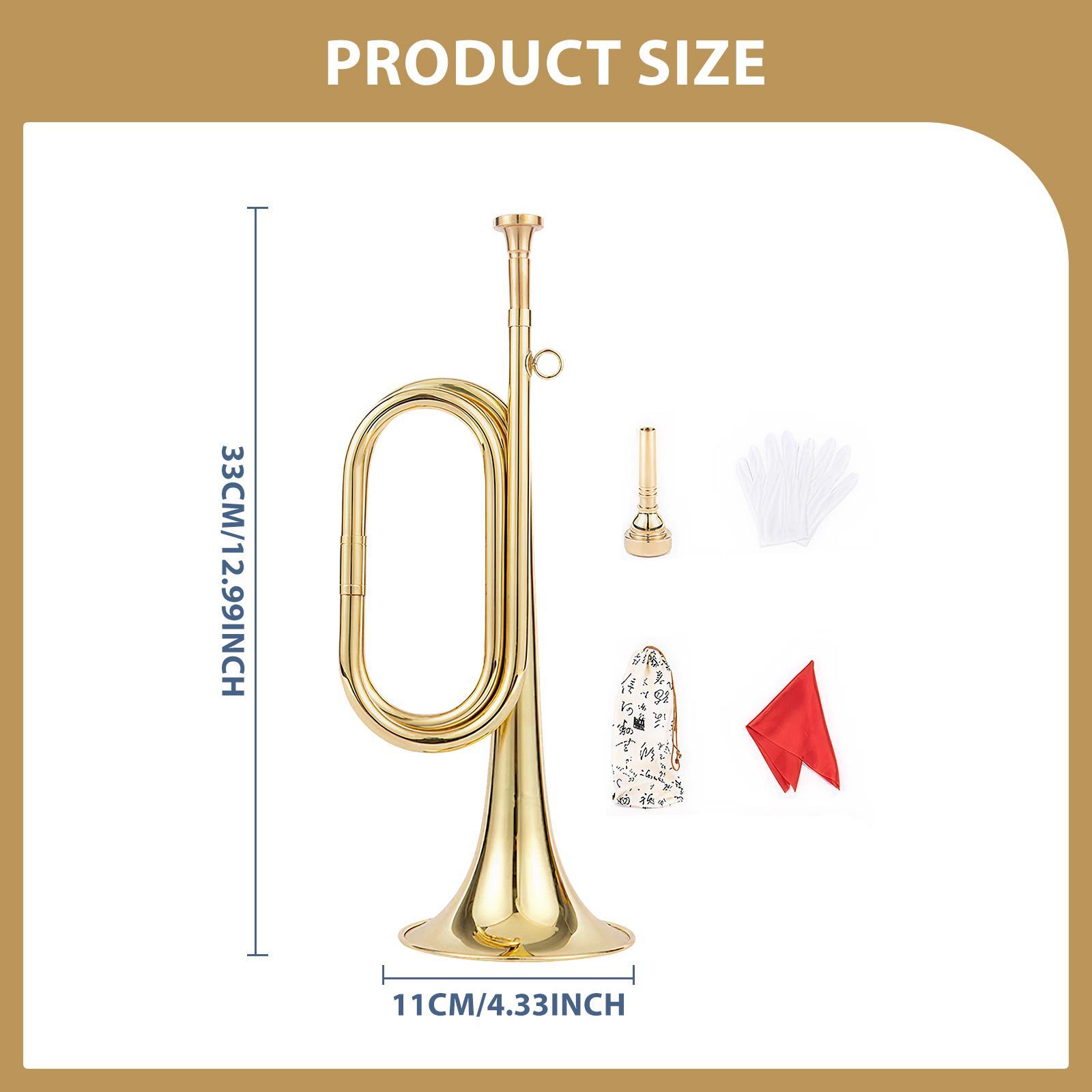 Trompet met handschoenen Muzie - Musical Instrument Bugle recensie en prijs