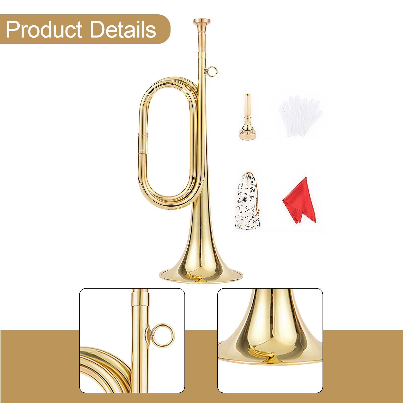 Trompet met handschoenen Muzie - Musical Instrument Bugle recensie en prijs