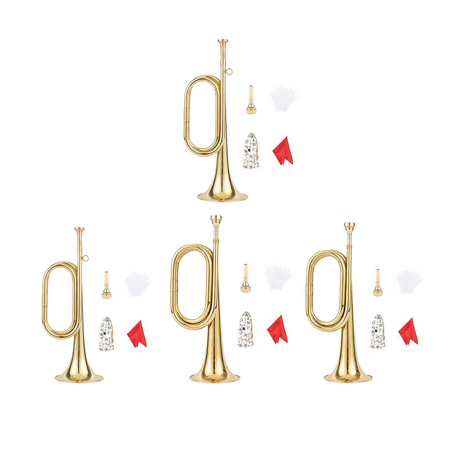 Trompet met handschoenen Muzie - Musical Instrument Bugle recensie en prijs