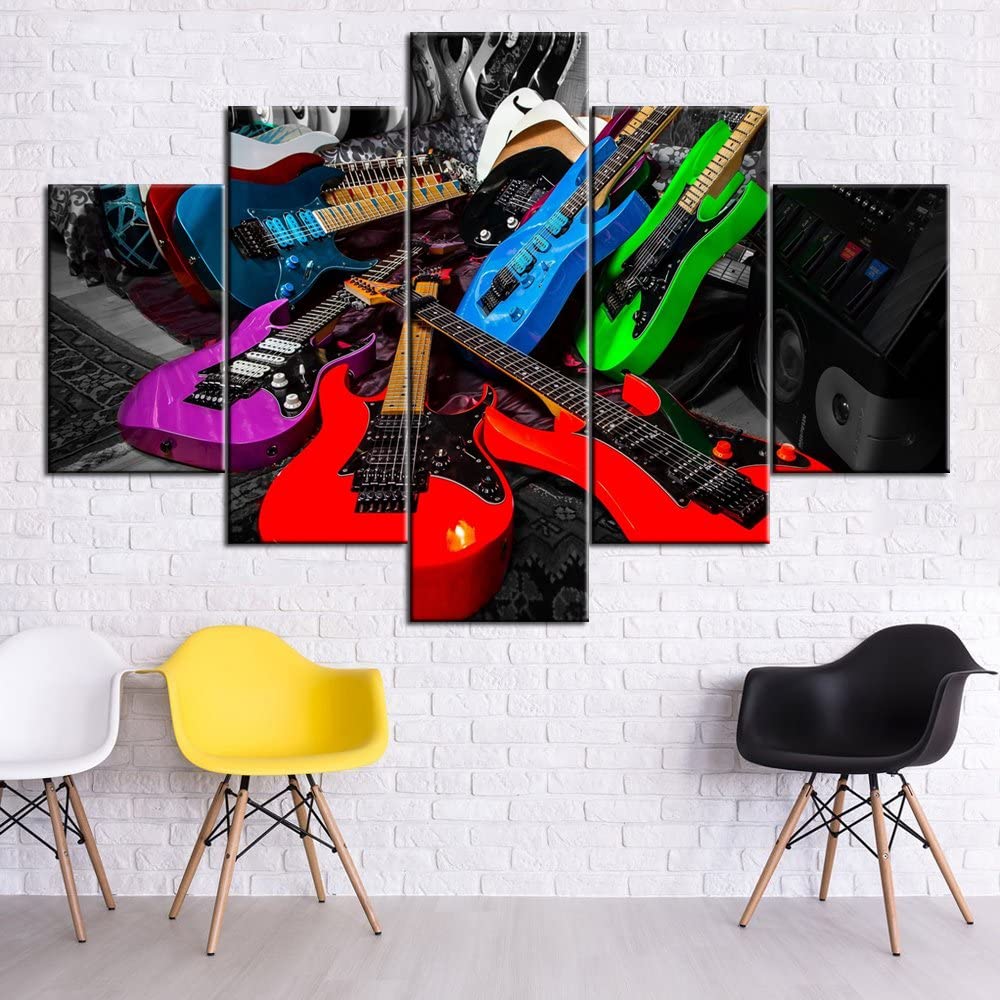 Ingelijste 5 Stuks Muziekinstr - Picture Of Musical Instrument recensie en prijs