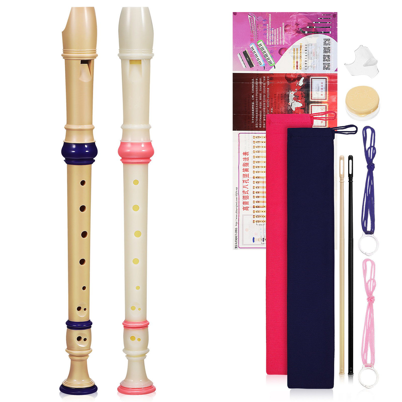 2 stuks Sopraanblokfluit met h - Soprano Recorder Plastic recensie en prijs