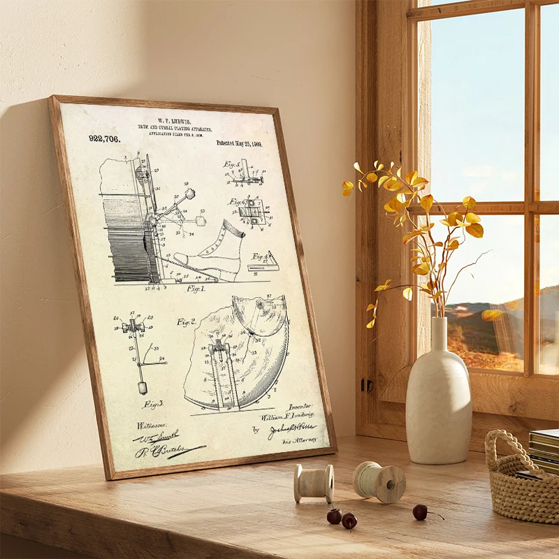 Patent Vintage Muziekinstrumen - Picture Of Musical Instrument recensie en prijs