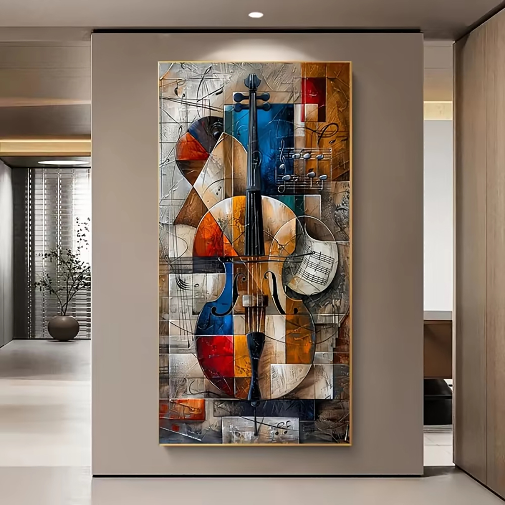Moderne abstracte cello poster - Picture Of Musical Instrument recensie en prijs