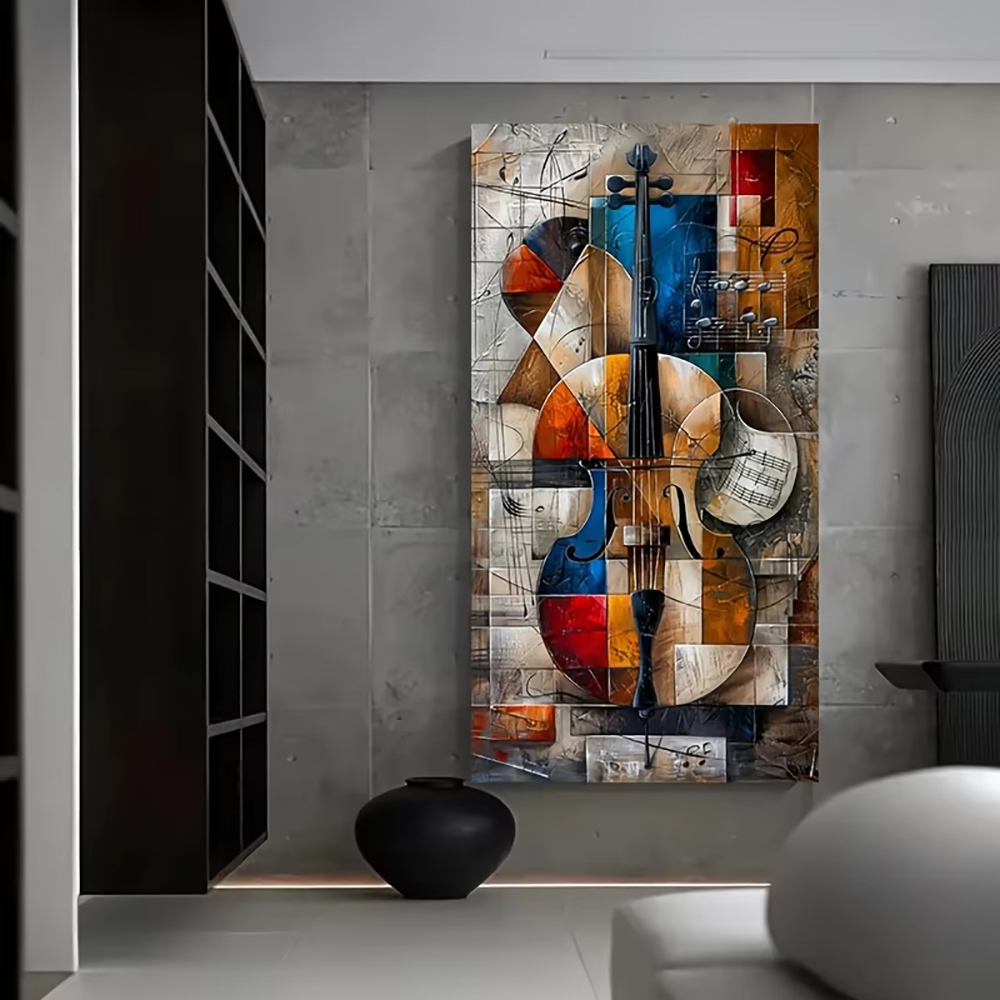 Moderne abstracte cello poster - Picture Of Musical Instrument recensie en prijs